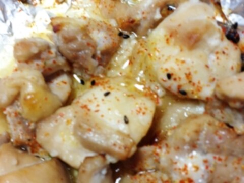 鶏もも肉の塩麹ホイル焼き